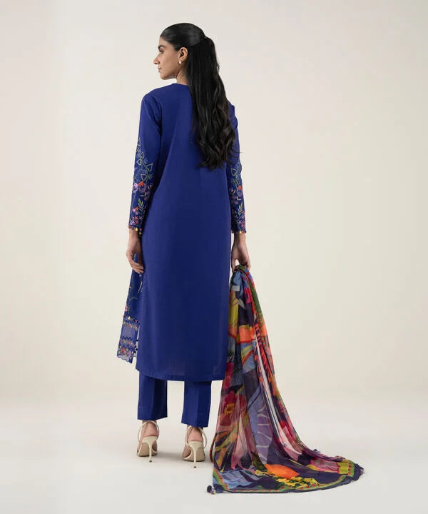Sapphire | Fall Winter 25 | 3 Piece - Embroidered Lawn Suit 0PESG25V510B