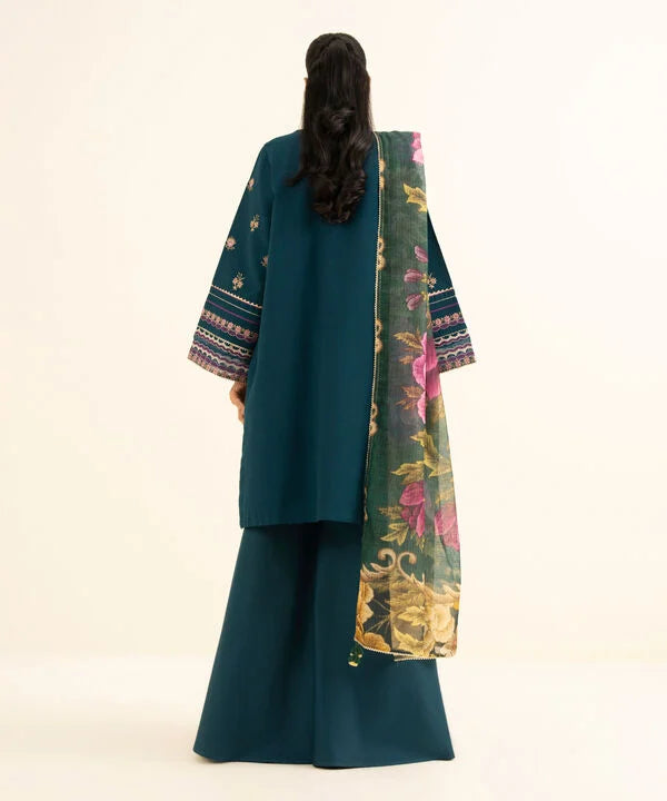 Sapphire | Fall Winter 25 | 3 Piece - Embroidered Dobby Suit 0PEST25V830B