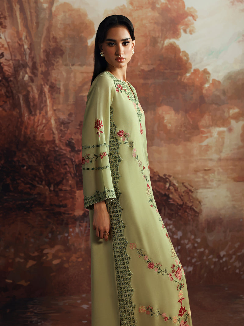 Caia | Embroidered Edit | Olive Bloom