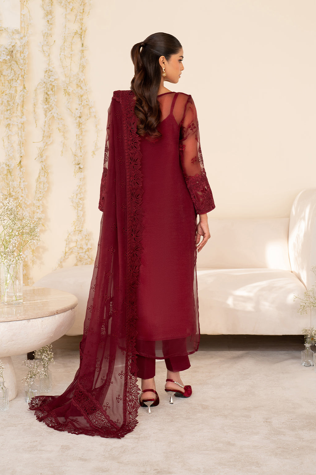Iznik | Festive Formal | UE-438 Embroidered Pure Organza