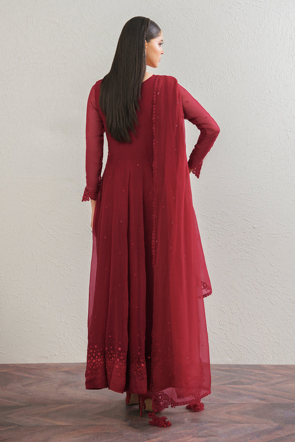 Baroque | Luxury Pret 25 | EMBROIDERED CHIFFON FROCK PR-901