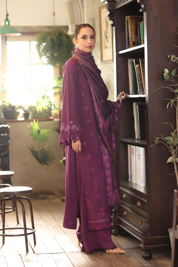 Noor by Saadia Asad | Winter Embroidered Printkhaas 25 | D8 - B
