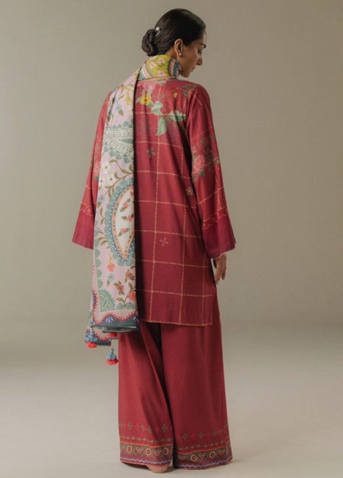 Zara Shahjahan | Coco Prints 25 |Olive Hour-5B