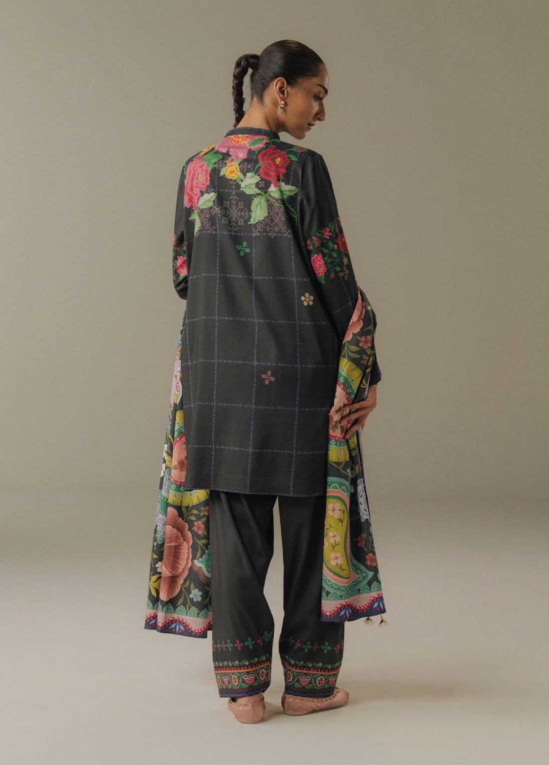 Zara Shahjahan | Coco Prints 25 |  Olive Hour-5A