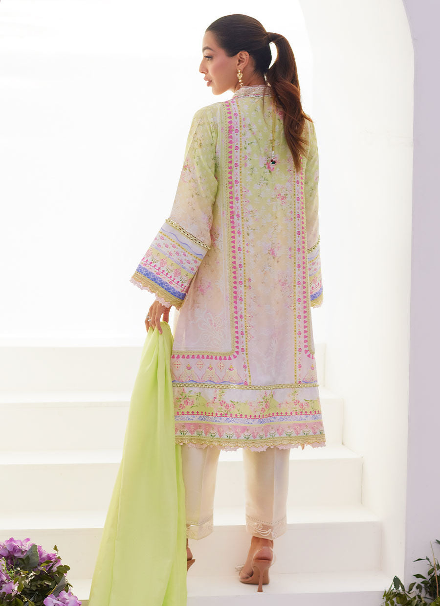 Farah Talib Aziz | Zaza Prints 24 | PEAR OMBRÃÂÃÂ SHIRT AND DUPATTA